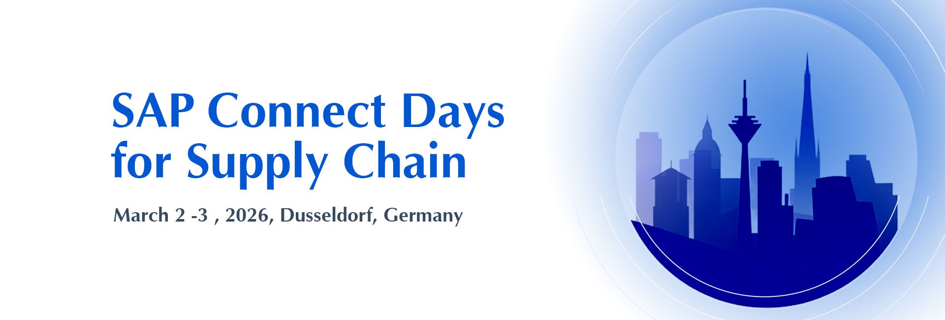 SAP Connect Days for Supply Chain 2026